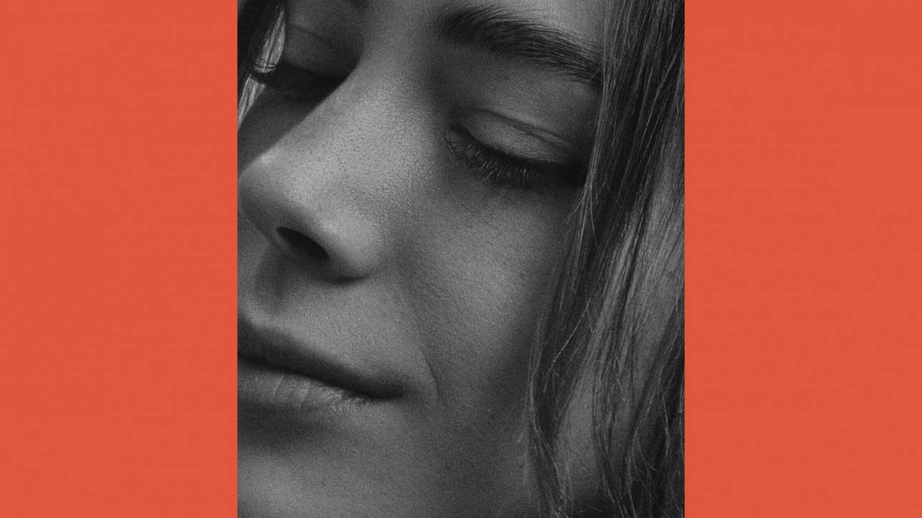 Close up black and white portrait of a woman with eyes closed — self-awareness as a double-edged gift, by Karen Toms therapist and counsellor